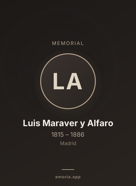 Memorial portrait of Luis Maraver y Alfaro