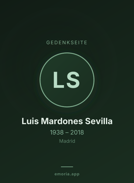 Gedenkportrait von Luis Mardones Sevilla