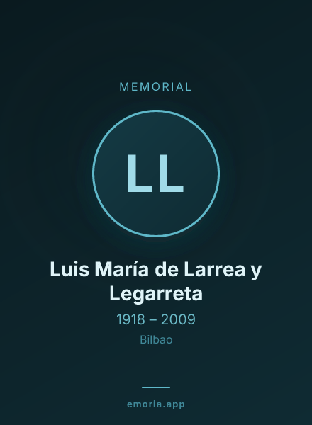 Memorial portrait of Luis María de Larrea y Legarreta