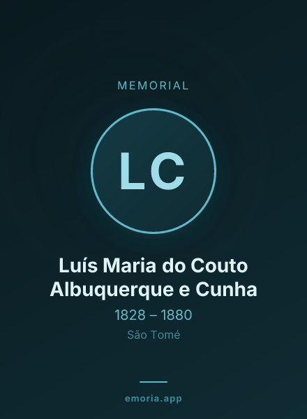 Memorial portrait of Luís Maria do Couto Albuquerque e Cunha