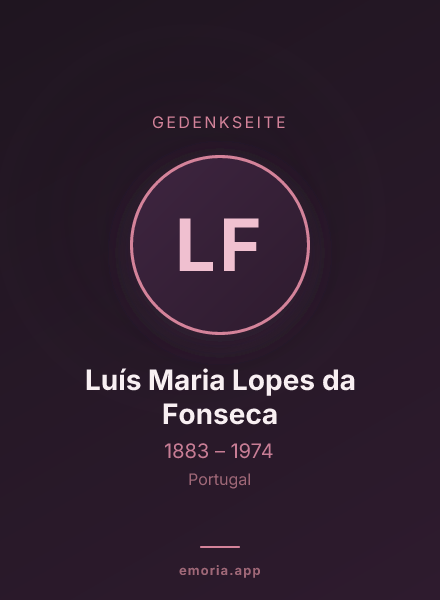 Gedenkportrait von Luís Maria Lopes da Fonseca