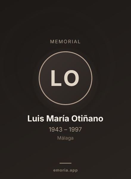 Memorial portrait of Luis María Otiñano