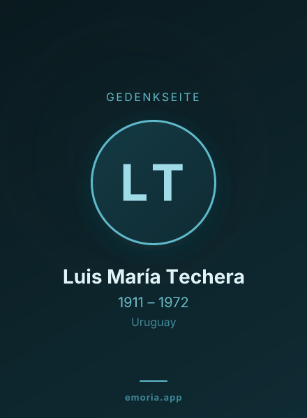 Gedenkportrait von Luis María Techera