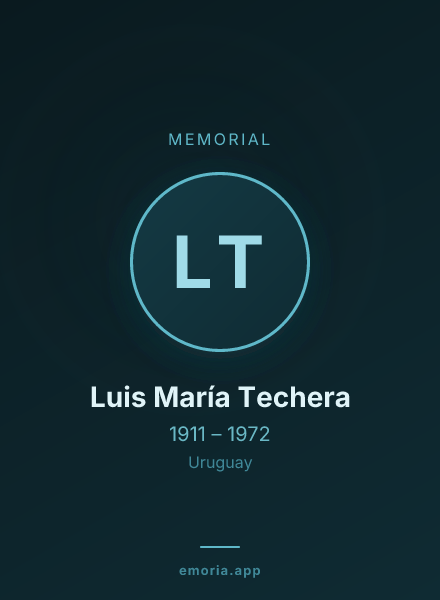 Memorial portrait of Luis María Techera