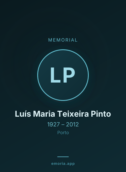 Memorial portrait of Luís Maria Teixeira Pinto