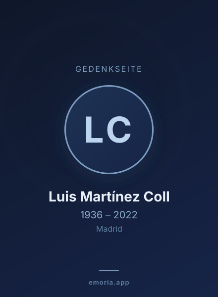 Gedenkportrait von Luis Martínez Coll