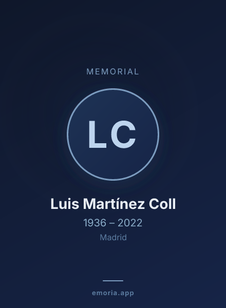 Memorial portrait of Luis Martínez Coll
