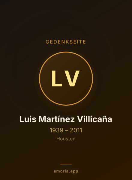 Gedenkportrait von Luis Martínez Villicaña