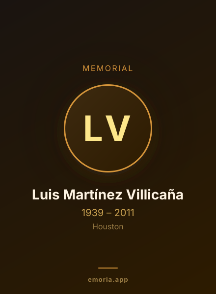 Memorial portrait of Luis Martínez Villicaña