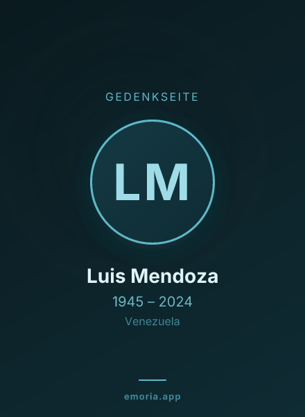 Gedenkportrait von Luis Mendoza