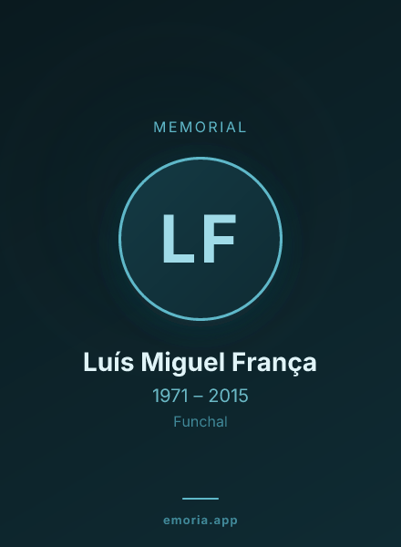 Memorial portrait of Luís Miguel França
