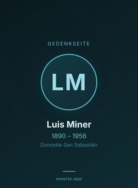 Gedenkportrait von Luis Miner