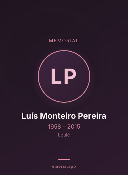 Memorial portrait of Luís Monteiro Pereira