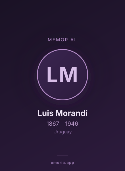 Memorial portrait of Luis Morandi