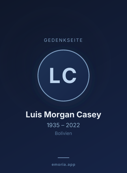 Gedenkportrait von Luis Morgan Casey