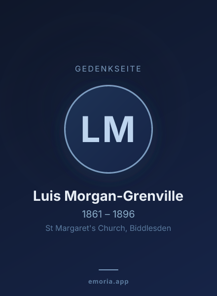 Gedenkportrait von Luis Morgan-Grenville