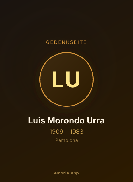 Gedenkportrait von Luis Morondo Urra