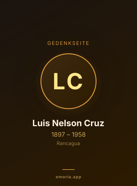 Gedenkportrait von Luis Nelson Cruz