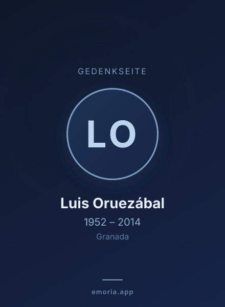 Gedenkportrait von Luis Oruezábal