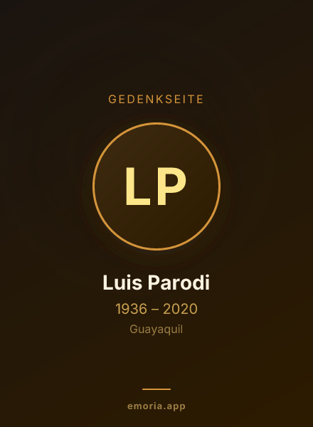 Gedenkportrait von Luis Parodi
