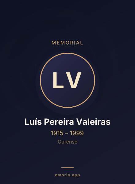 Memorial portrait of Luís Pereira Valeiras