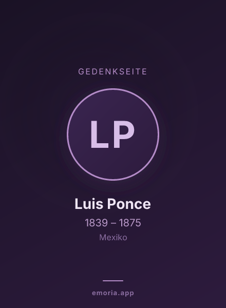 Gedenkportrait von Luis Ponce