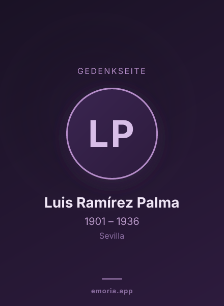 Gedenkportrait von Luis Ramírez Palma
