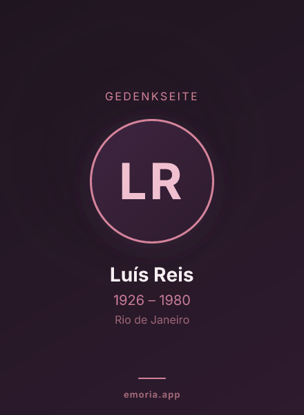 Gedenkportrait von Luís Reis