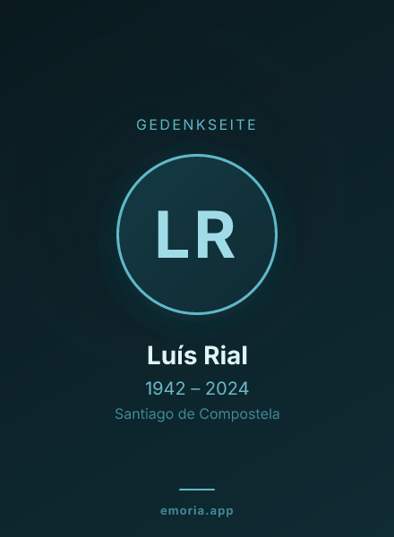 Gedenkportrait von Luís Rial