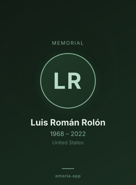 Memorial portrait of Luis Román Rolón