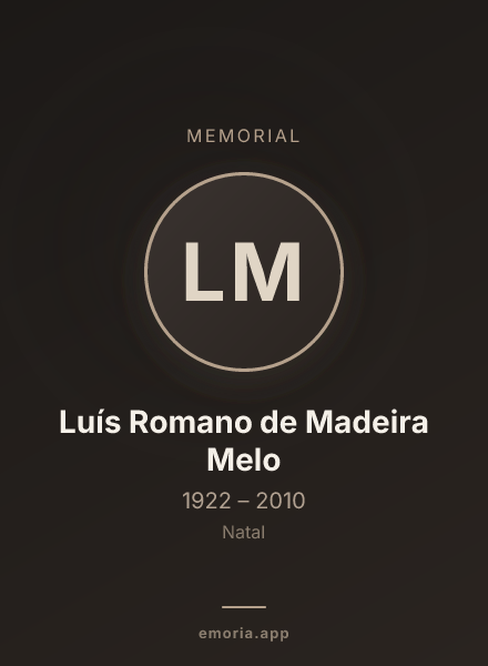 Memorial portrait of Luís Romano de Madeira Melo