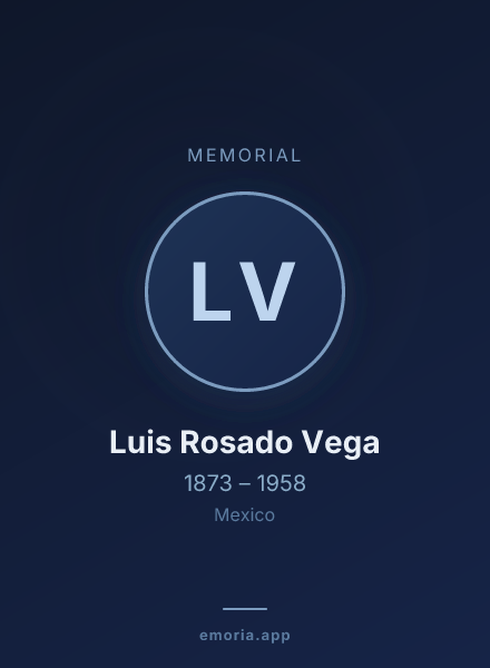 Memorial portrait of Luis Rosado Vega