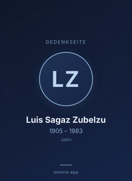 Gedenkportrait von Luis Sagaz Zubelzu