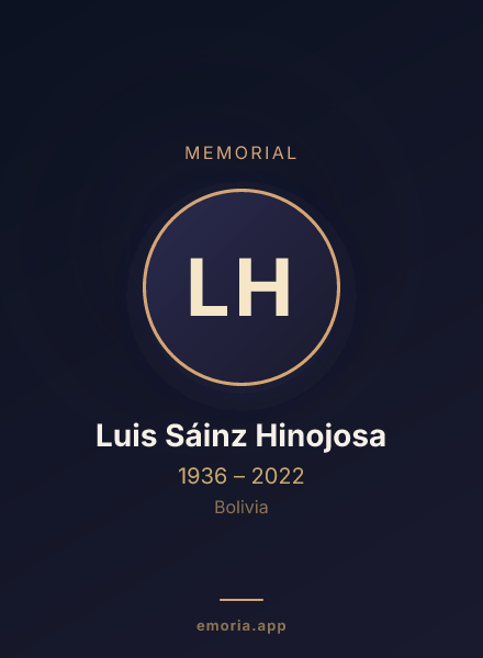 Memorial portrait of Luis Sáinz Hinojosa