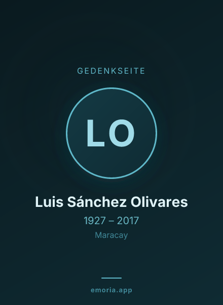 Gedenkportrait von Luis Sánchez Olivares