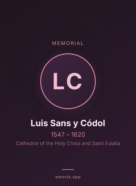 Memorial portrait of Luis Sans y Códol