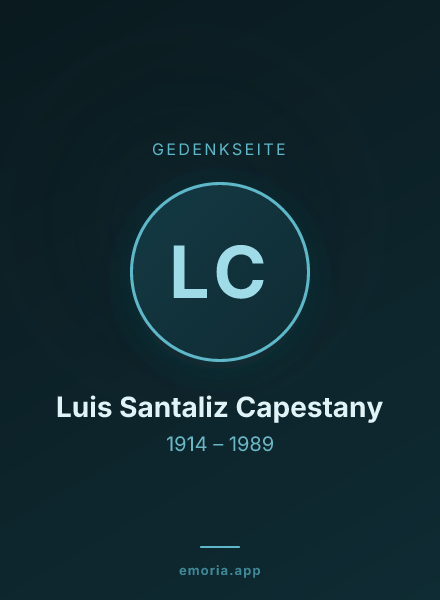 Gedenkportrait von Luis Santaliz Capestany
