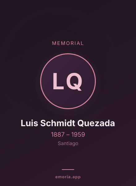 Memorial portrait of Luis Schmidt Quezada