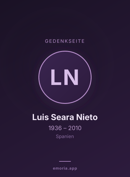 Gedenkportrait von Luis Seara Nieto
