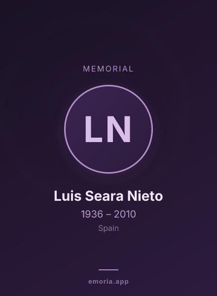 Memorial portrait of Luis Seara Nieto