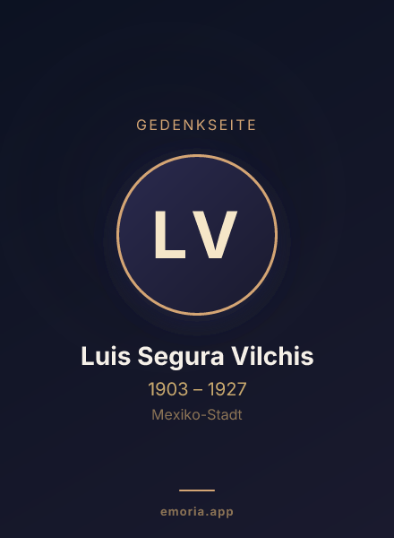 Gedenkportrait von Luis Segura Vilchis
