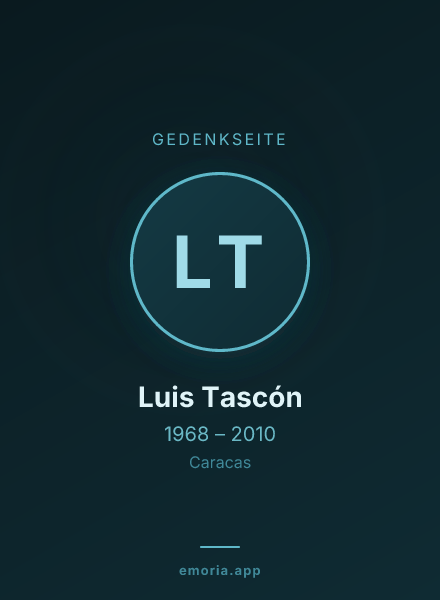 Gedenkportrait von Luis Tascón