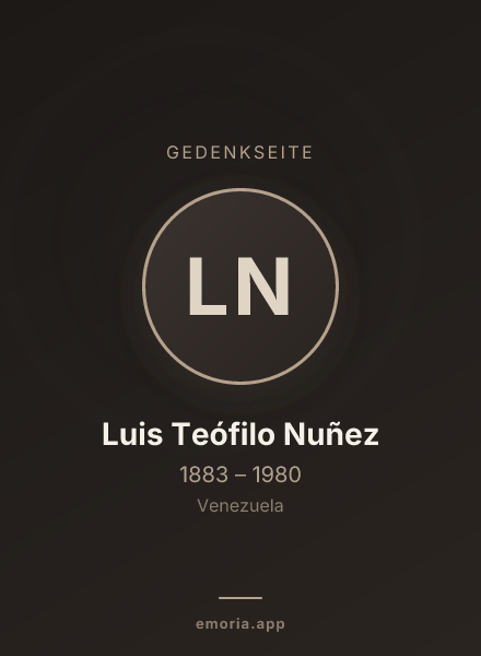 Gedenkportrait von Luis Teófilo Nuñez