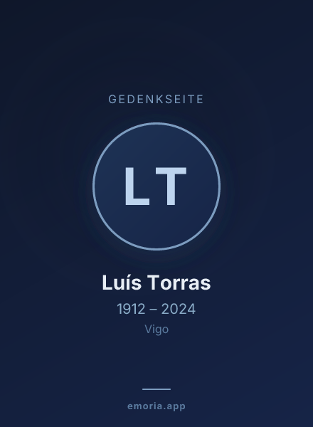Gedenkportrait von Luís Torras