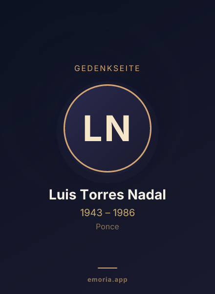 Gedenkportrait von Luis Torres Nadal