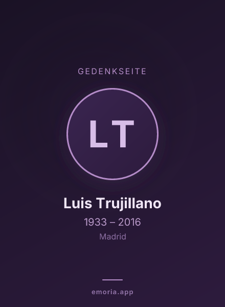 Gedenkportrait von Luis Trujillano