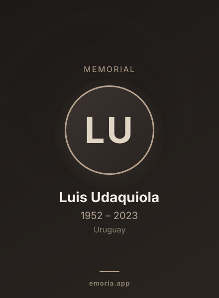 Memorial portrait of Luis Udaquiola