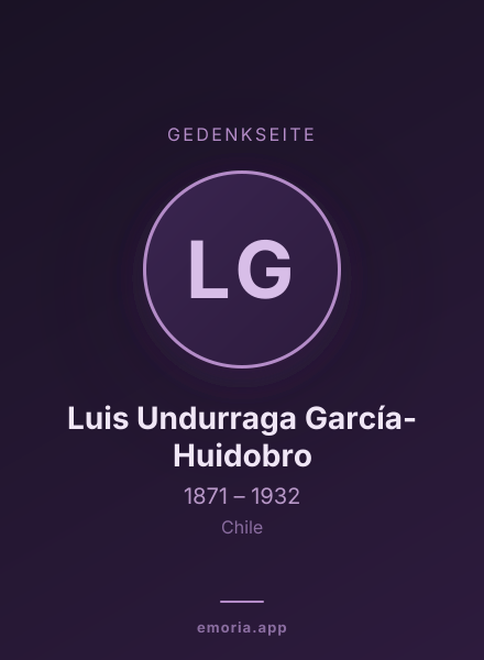 Gedenkportrait von Luis Undurraga García-Huidobro