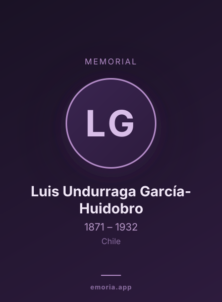 Memorial portrait of Luis Undurraga García-Huidobro