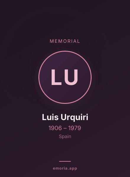 Memorial portrait of Luis Urquiri